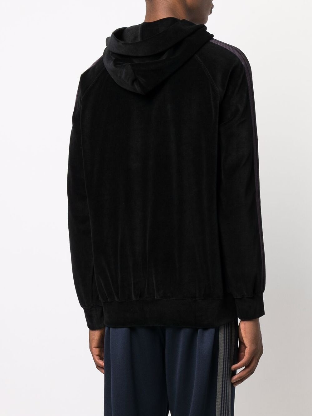 side-stripe pullover hoodie - 4
