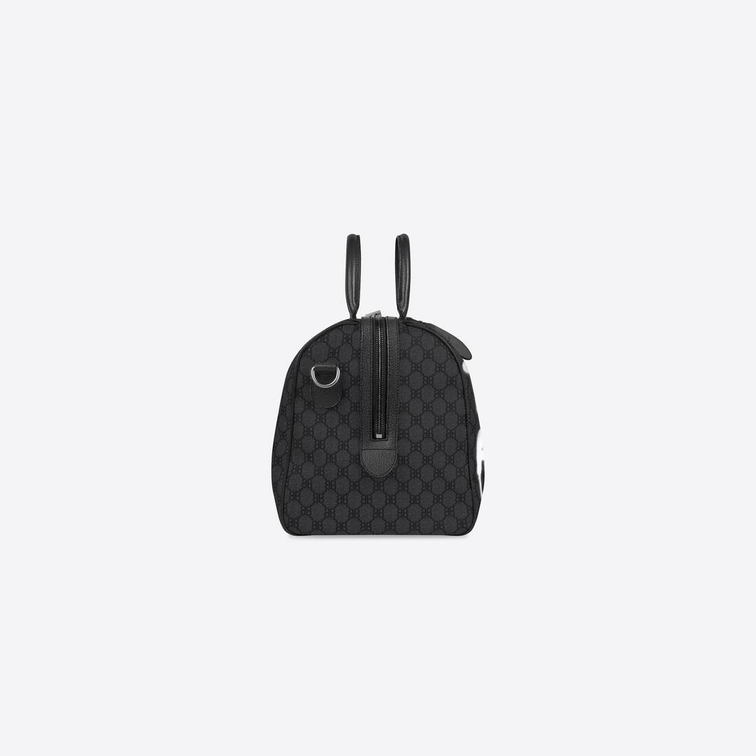 Men's Hacker Graffiti Medium Duffle Bag In Jacquard Canvas in Black - 3