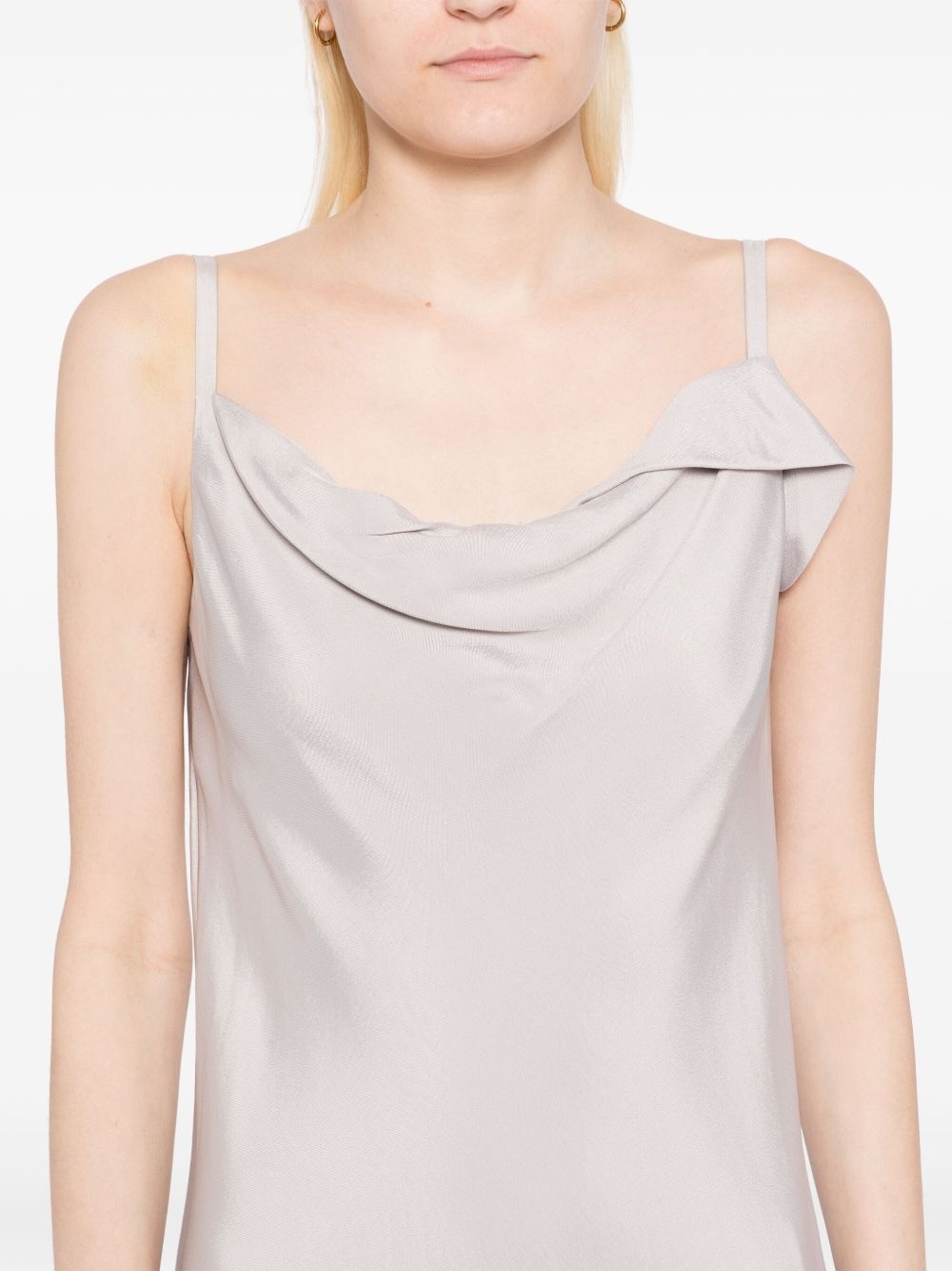 Drapery Neckline Slip dress - 5
