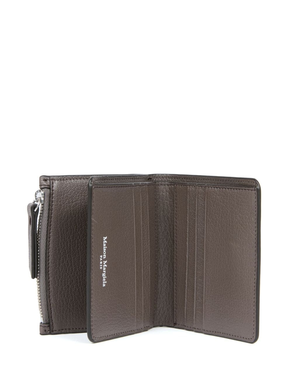 four-stitch logo leather wallet - 4