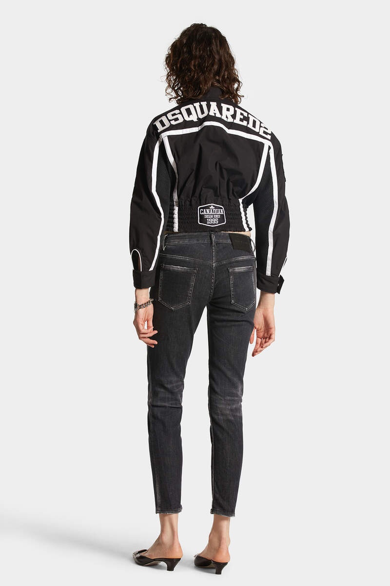 BLACK CLEAN WASH JENNIFER JEANS - 3