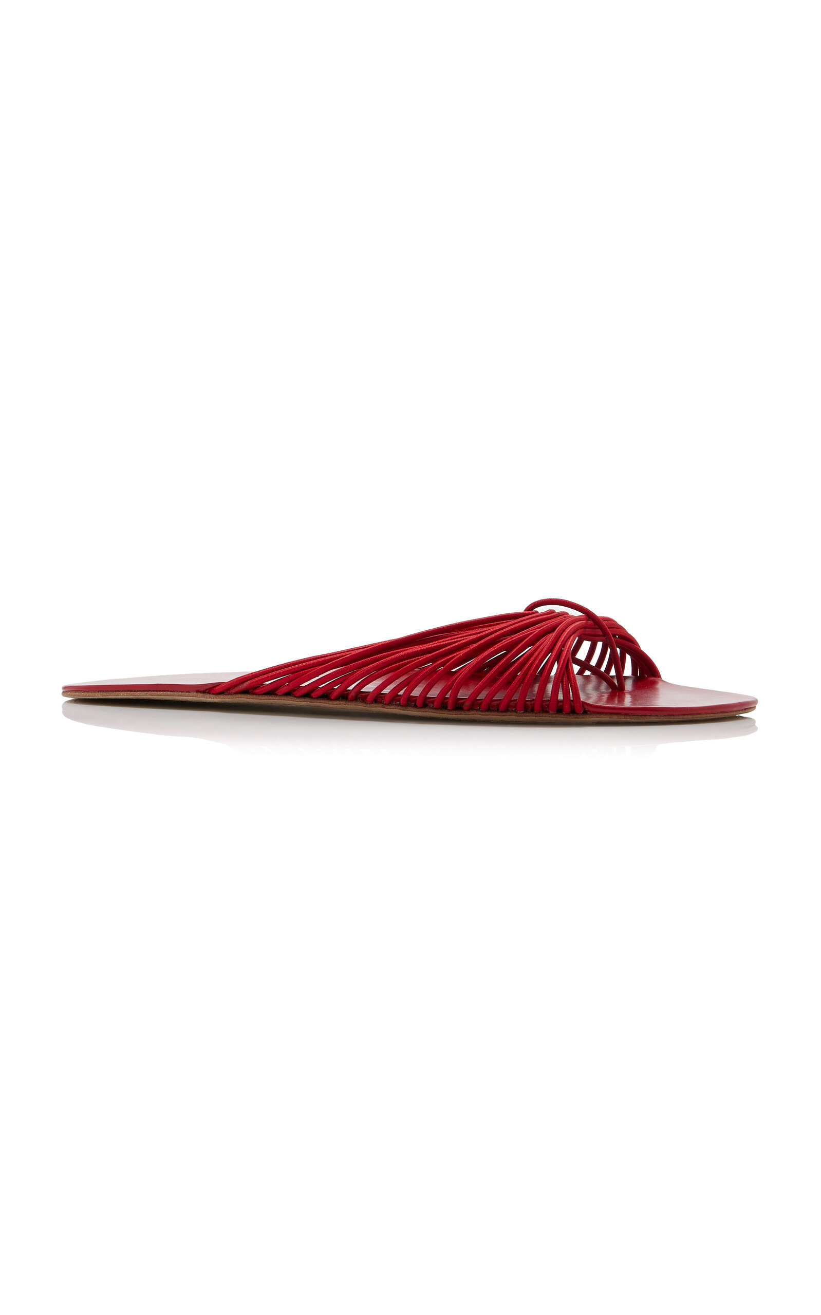 Sara Gathered Thong Sandals red - 4