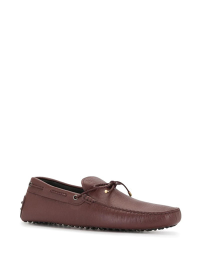 Tod's tie detail loafers outlook