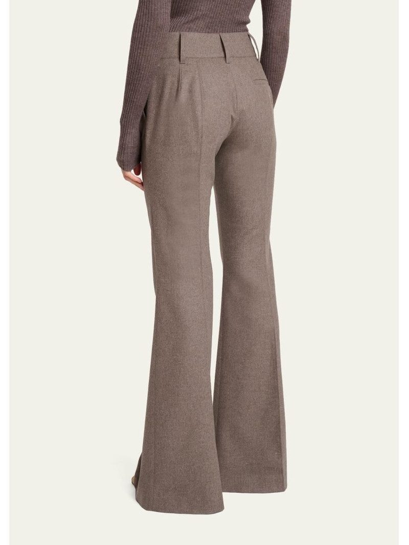 Rhein Wool-Cashmere Flannel Flare Pants 3
