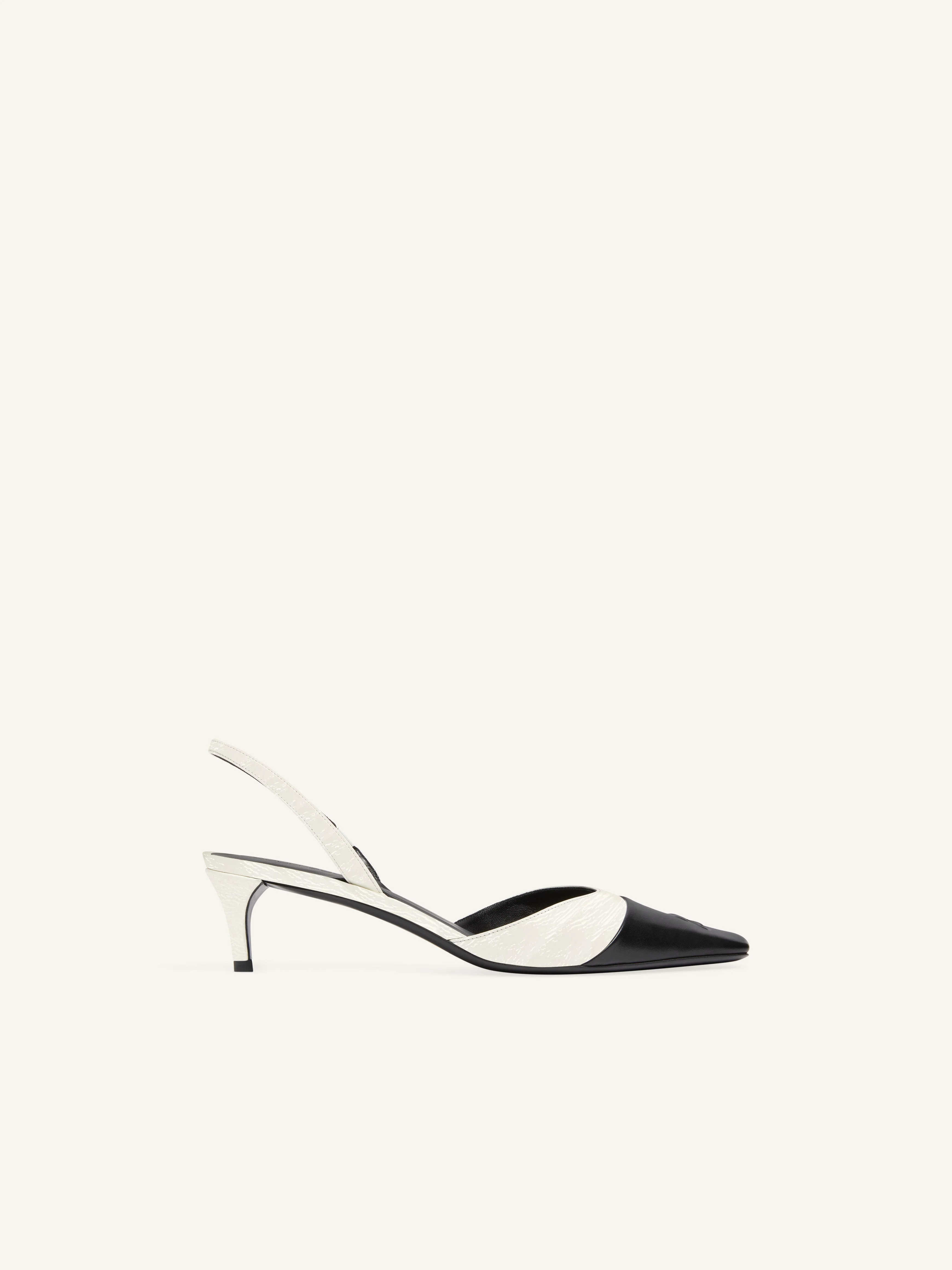 VINYL TOE CAP SLINBACKS - 1