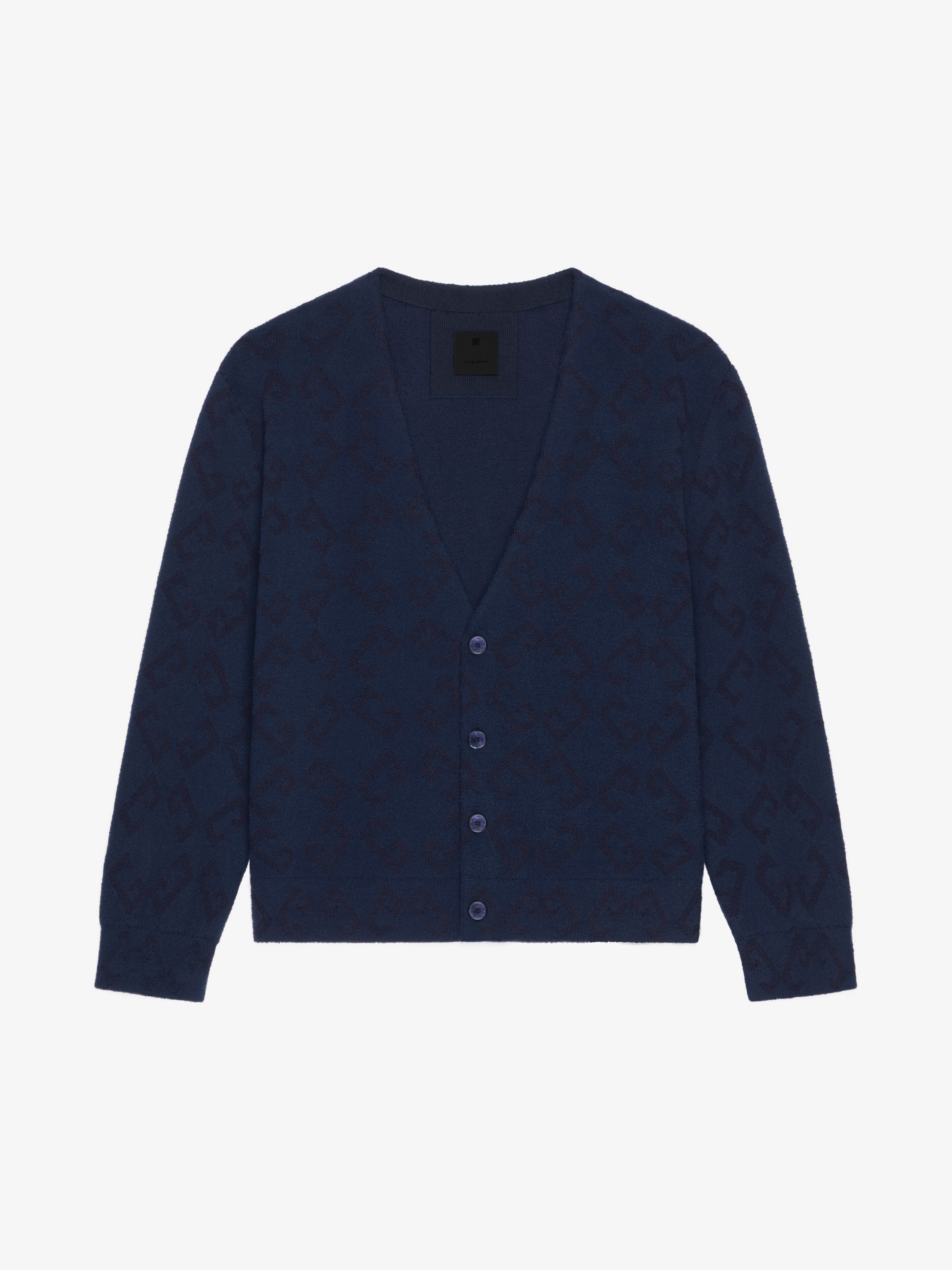 CARDIGAN IN MONOGRAM 72 JACQUARD - 1