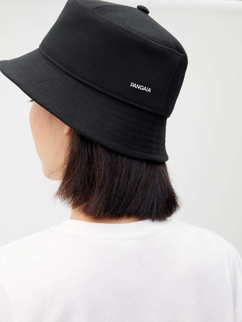 PANGAIA Oilseed Hemp Bucket Hat - Black outlook