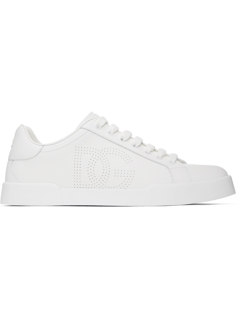 White Nappa Strobel Portofino Light Sneakers 1