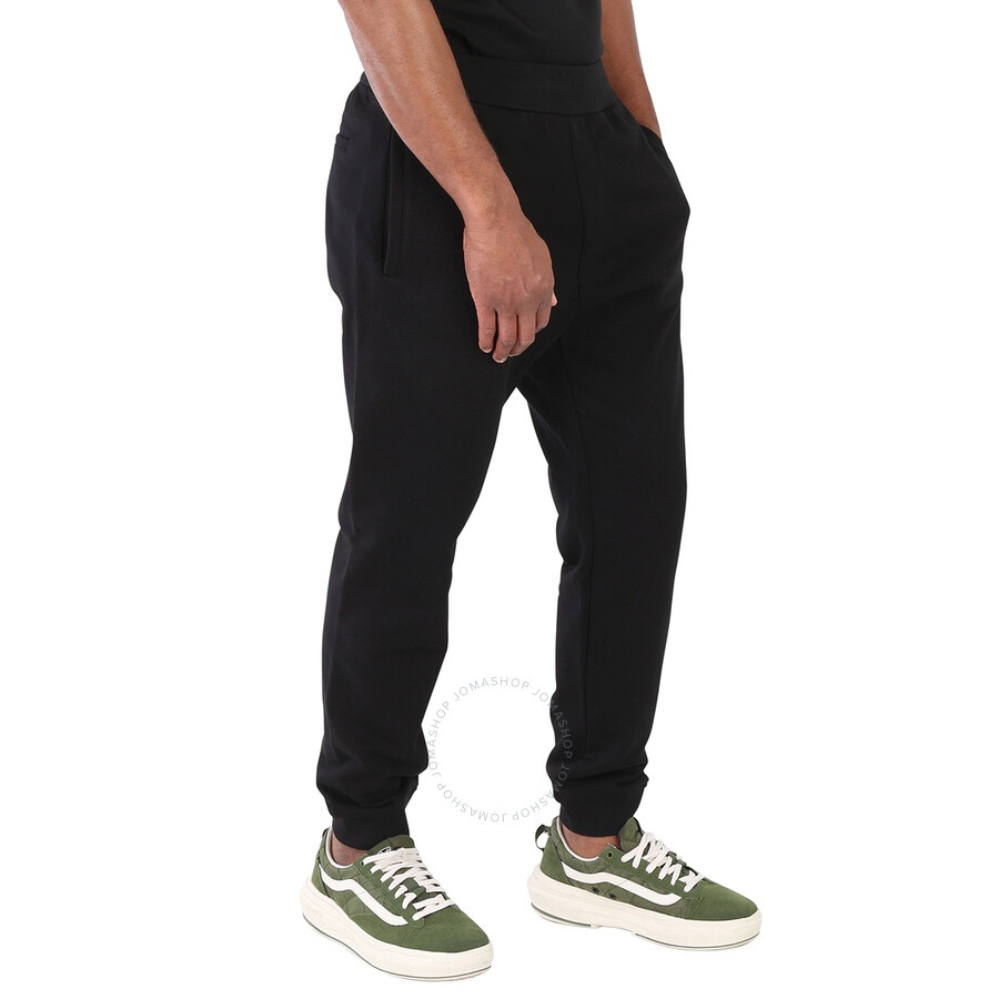 Versace Men's Black Logo Jersey Sweatpants - 4