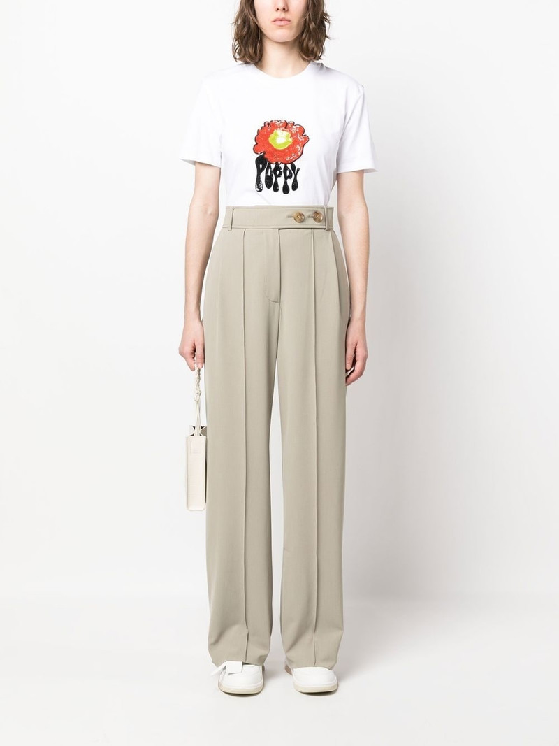 Sportmax graphic-print cotton T-shirt outlook