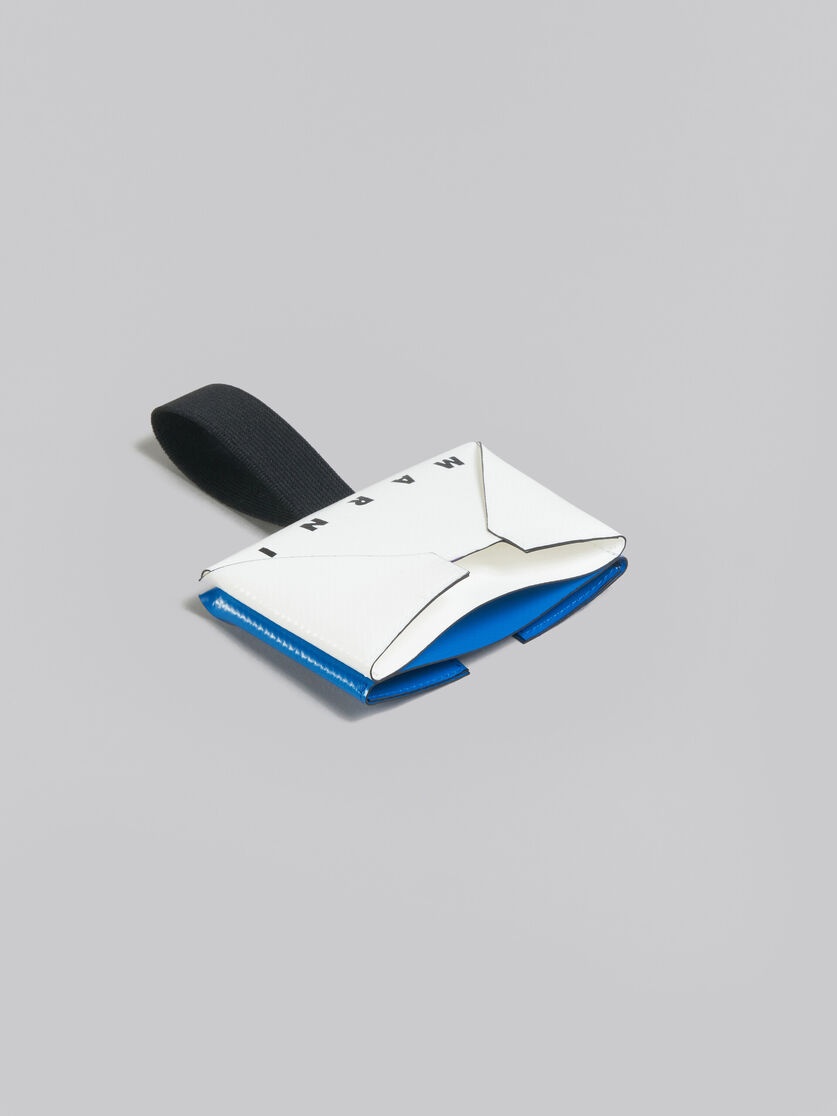 WHITE AND BLUE CARD CASE - 2