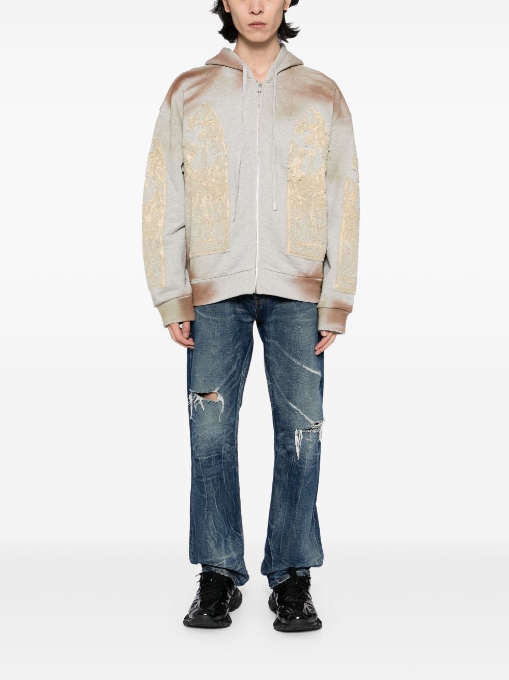 signature mechanic zip-up hoodie - 2