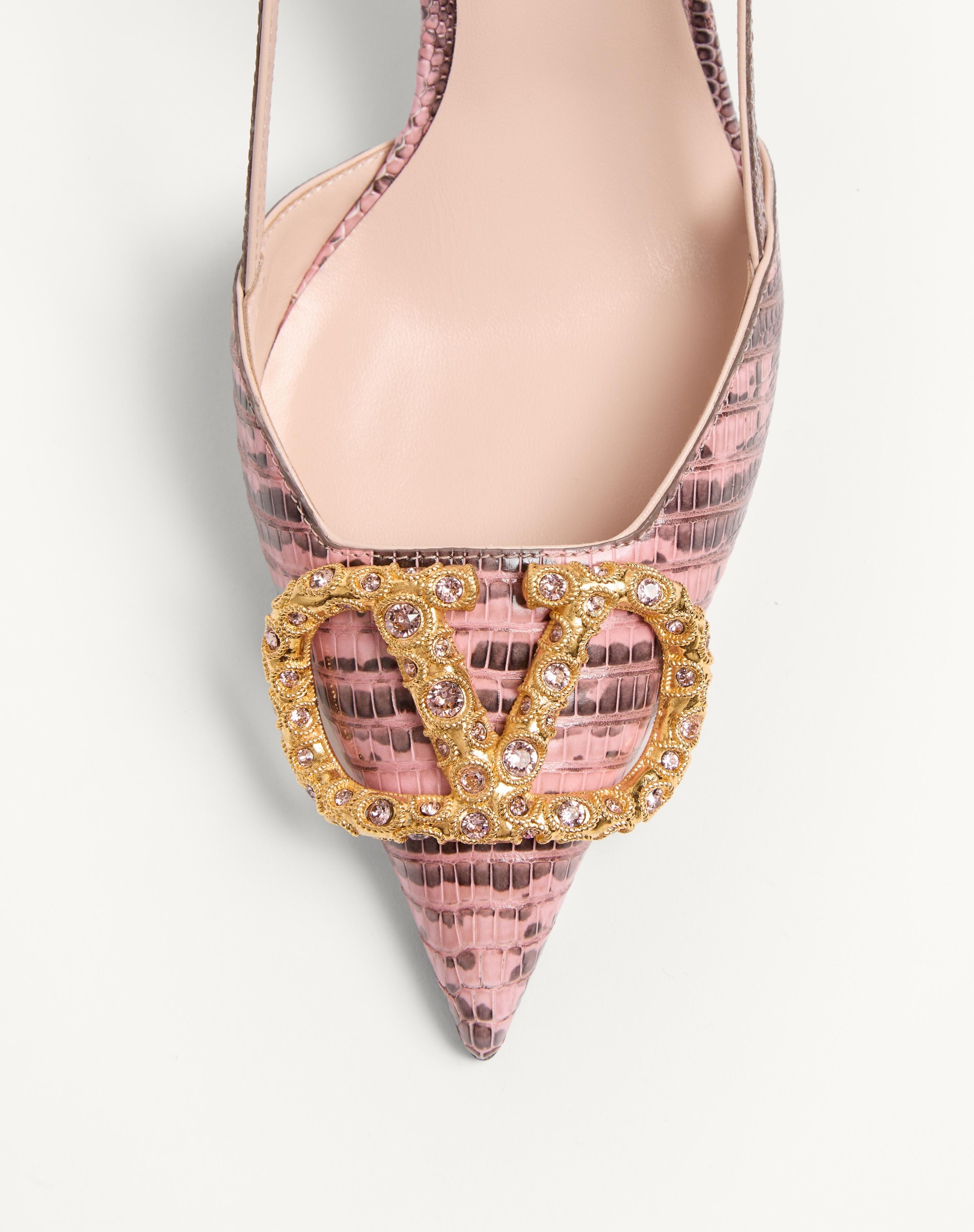 VLOGO SIGNATURE SLINGBACK PUMP IN TEJUS 80MM - 6