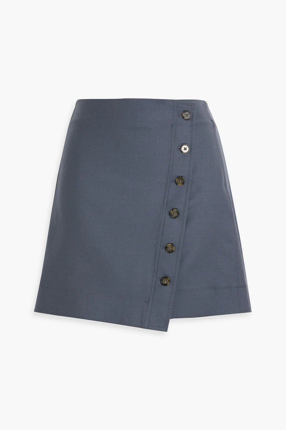 Mahaz wool-twill mini wrap skirt - 1