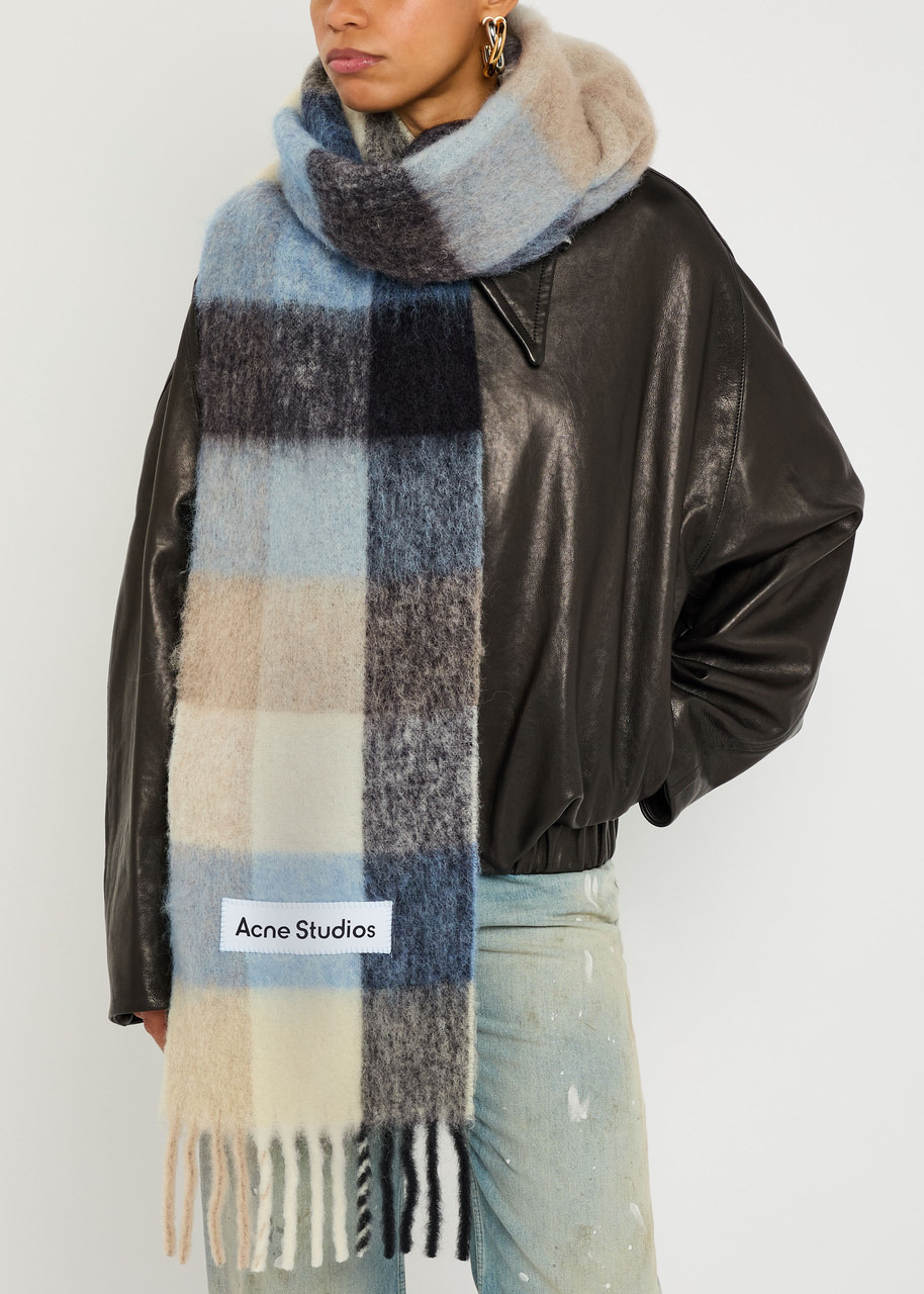 Acne Studios Vally Checked Wool-blend Scarf - 2