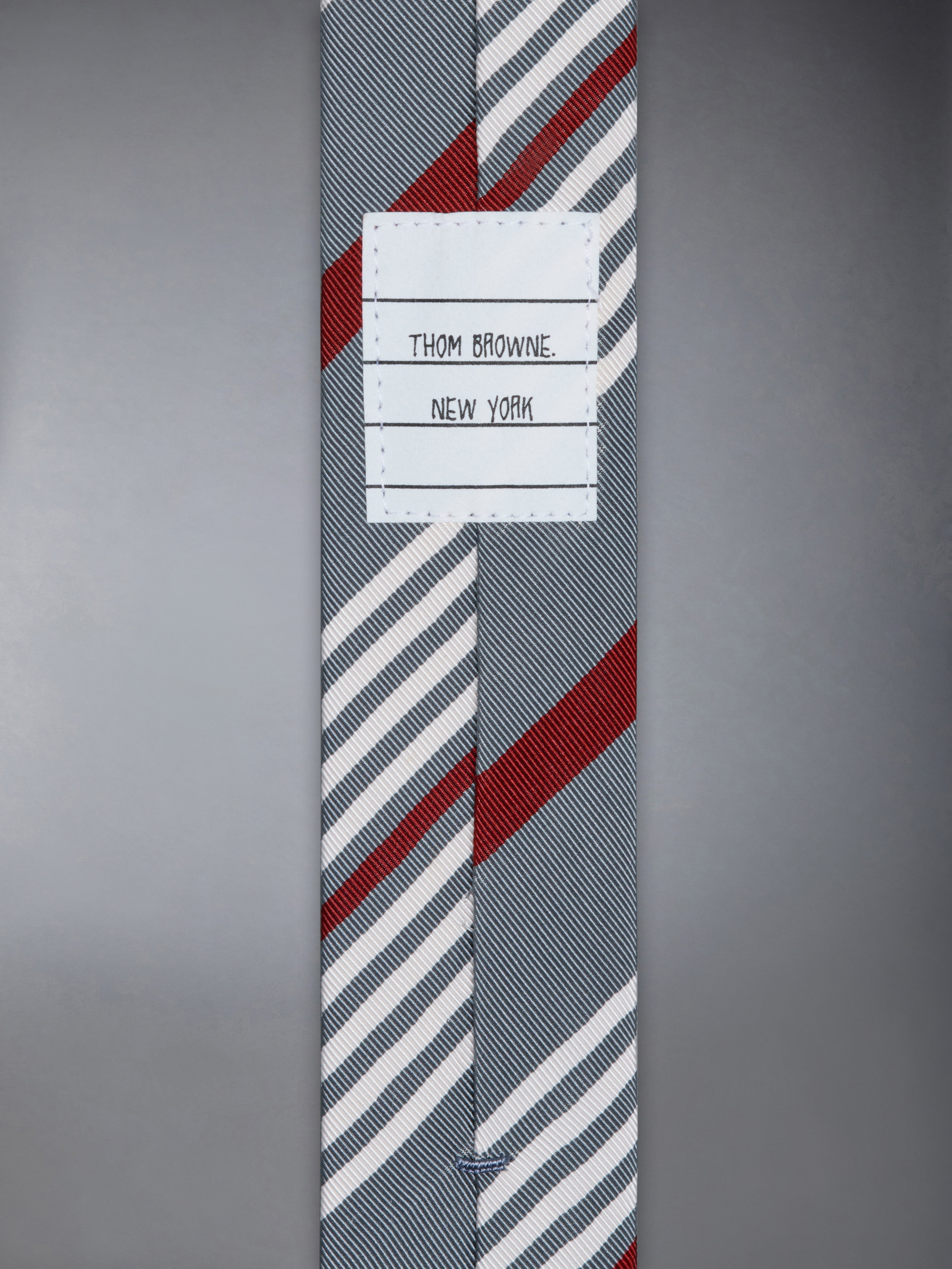 JACQUARD 4-BAR SILK COTTON TIE - 3
