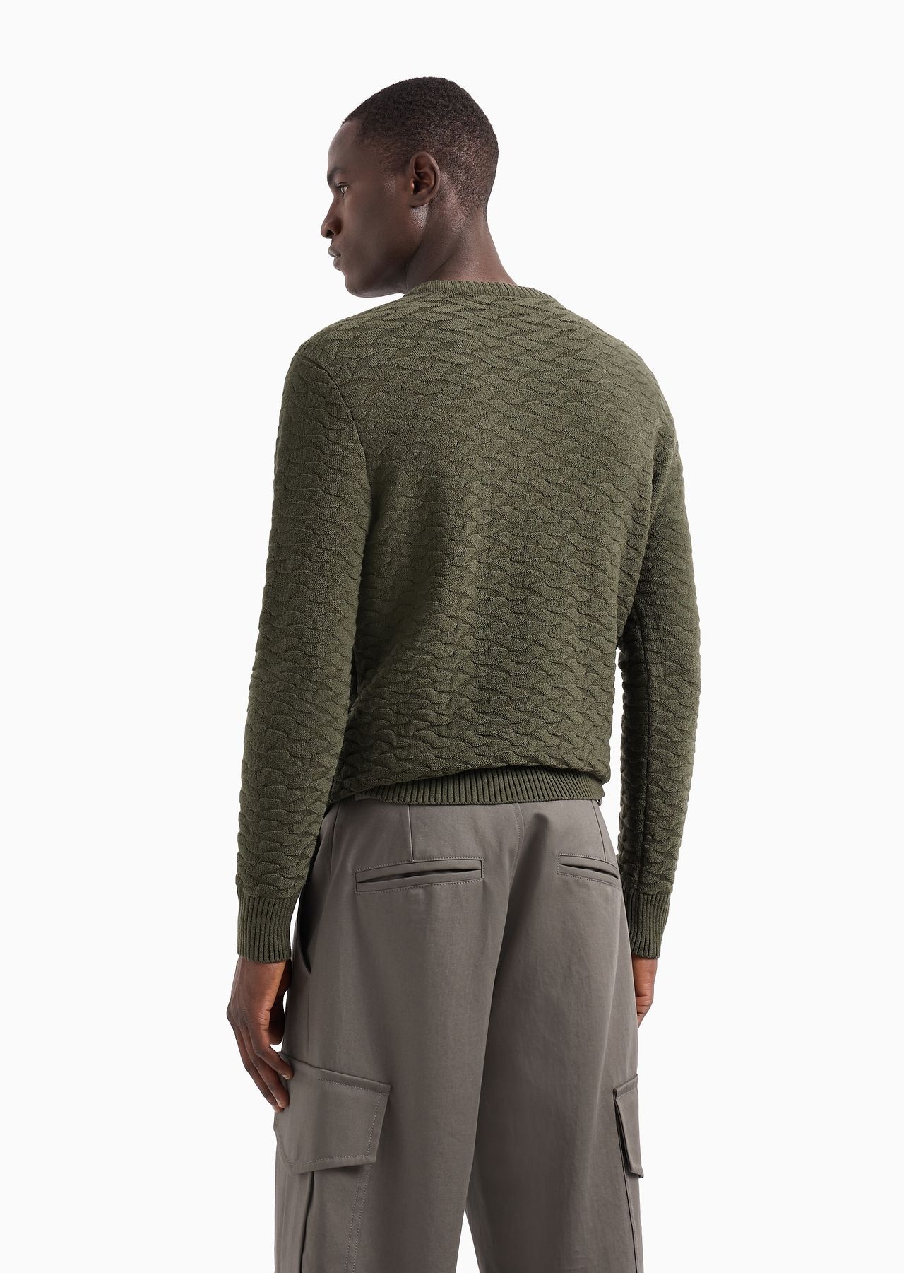 Jacquard virgin-wool blend crew-neck jumper - 3