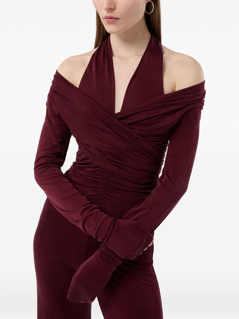 Yvonee draped halterneck jumpsuit 4