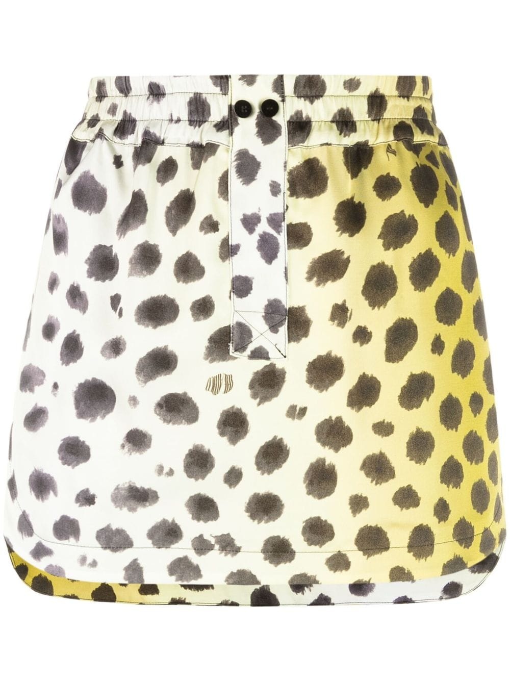 cheetah print miniskirt - 1
