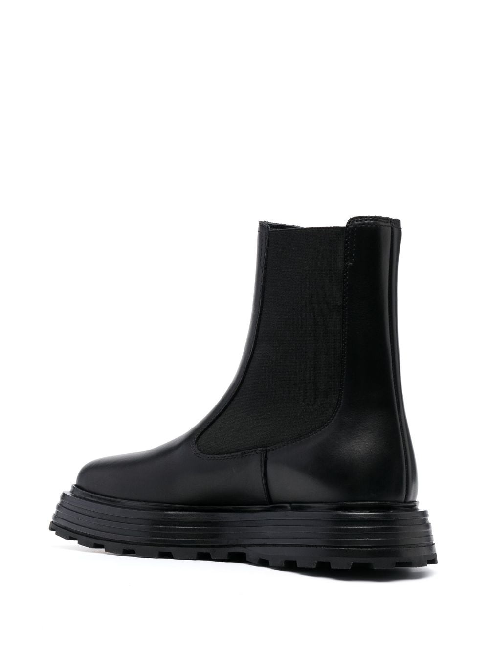 high-top leather chelsea boots - 3