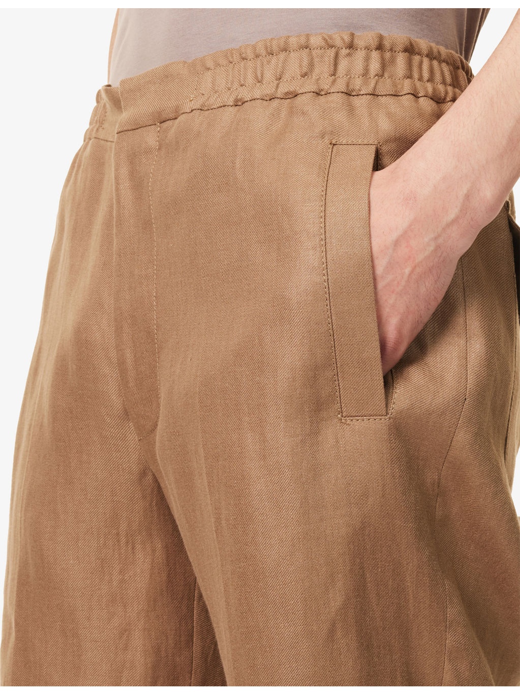 Pure Regular-Fit Linen Shorts - 5