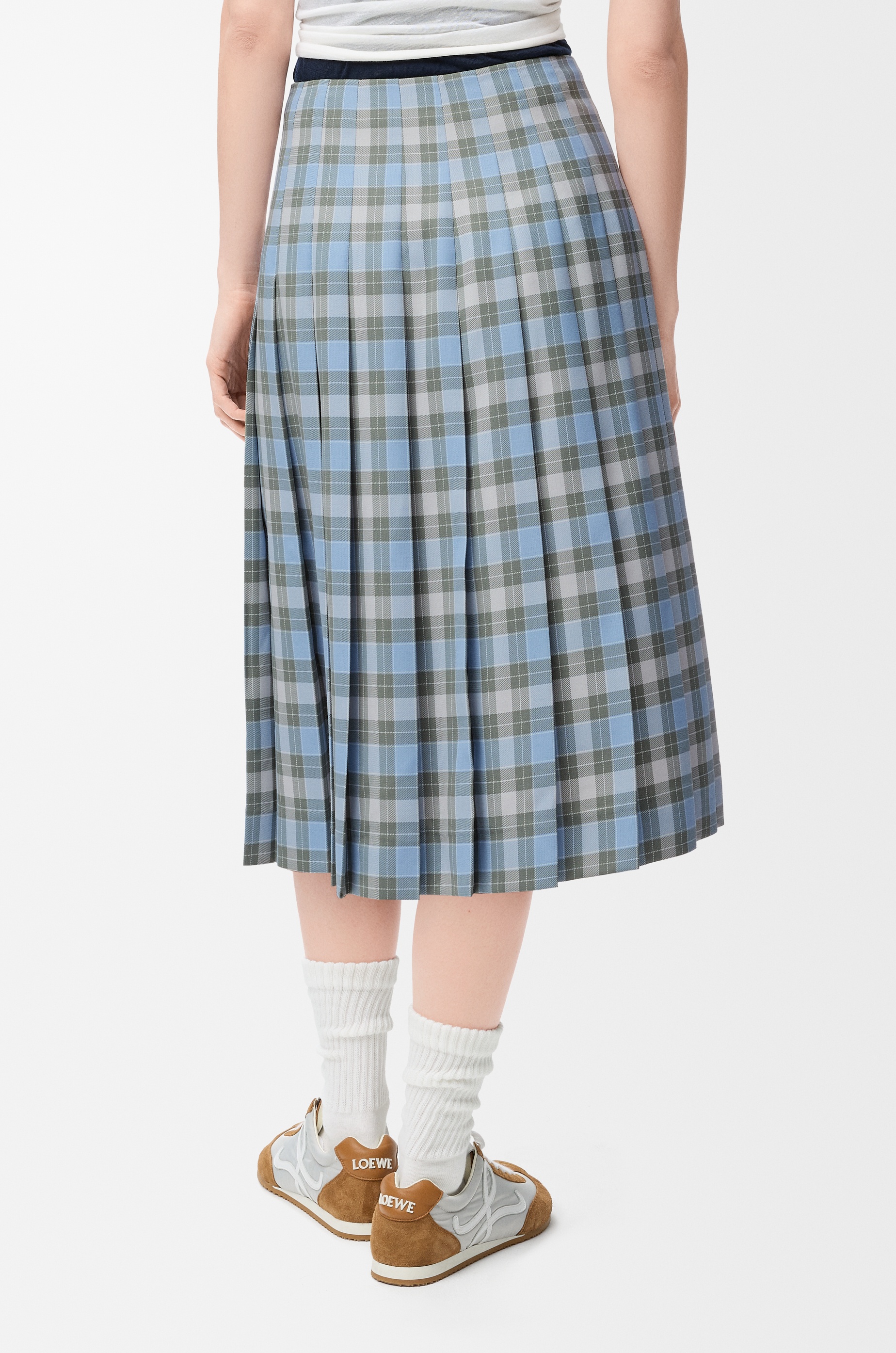 Pleated skirt in wool blend - 4
