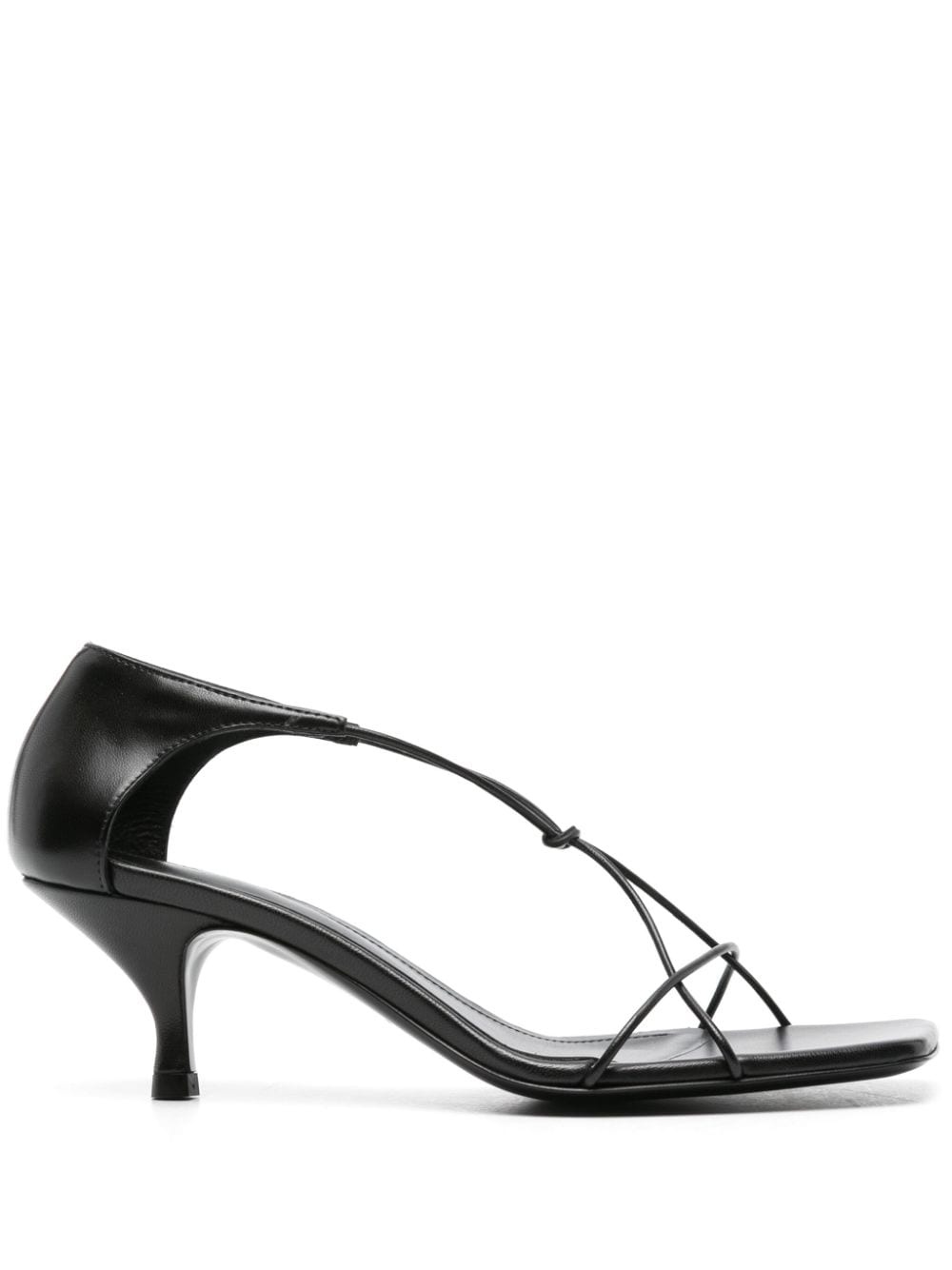Knot 55mm leather sandals - 1