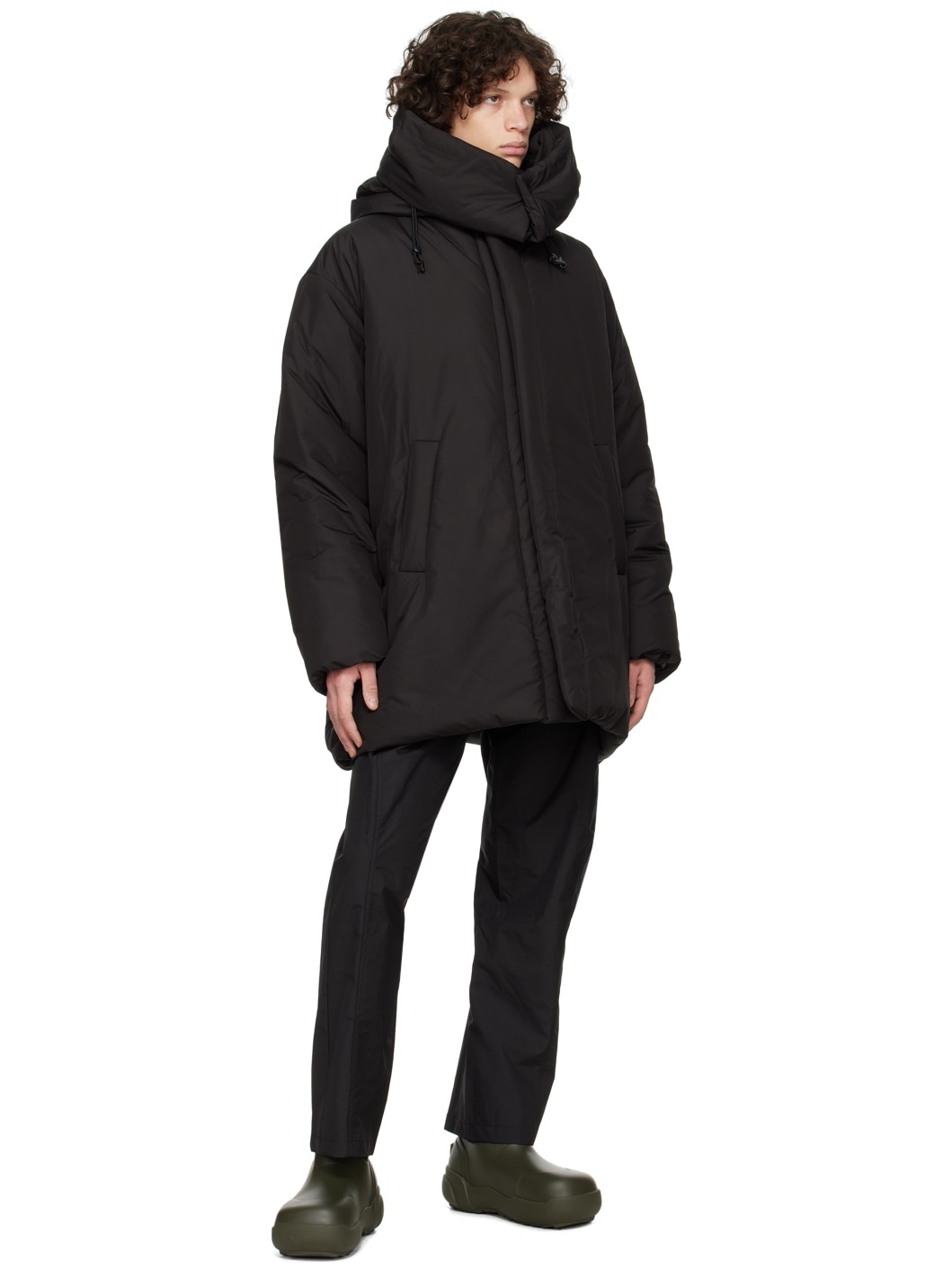 Black Hooded Jacket - 4