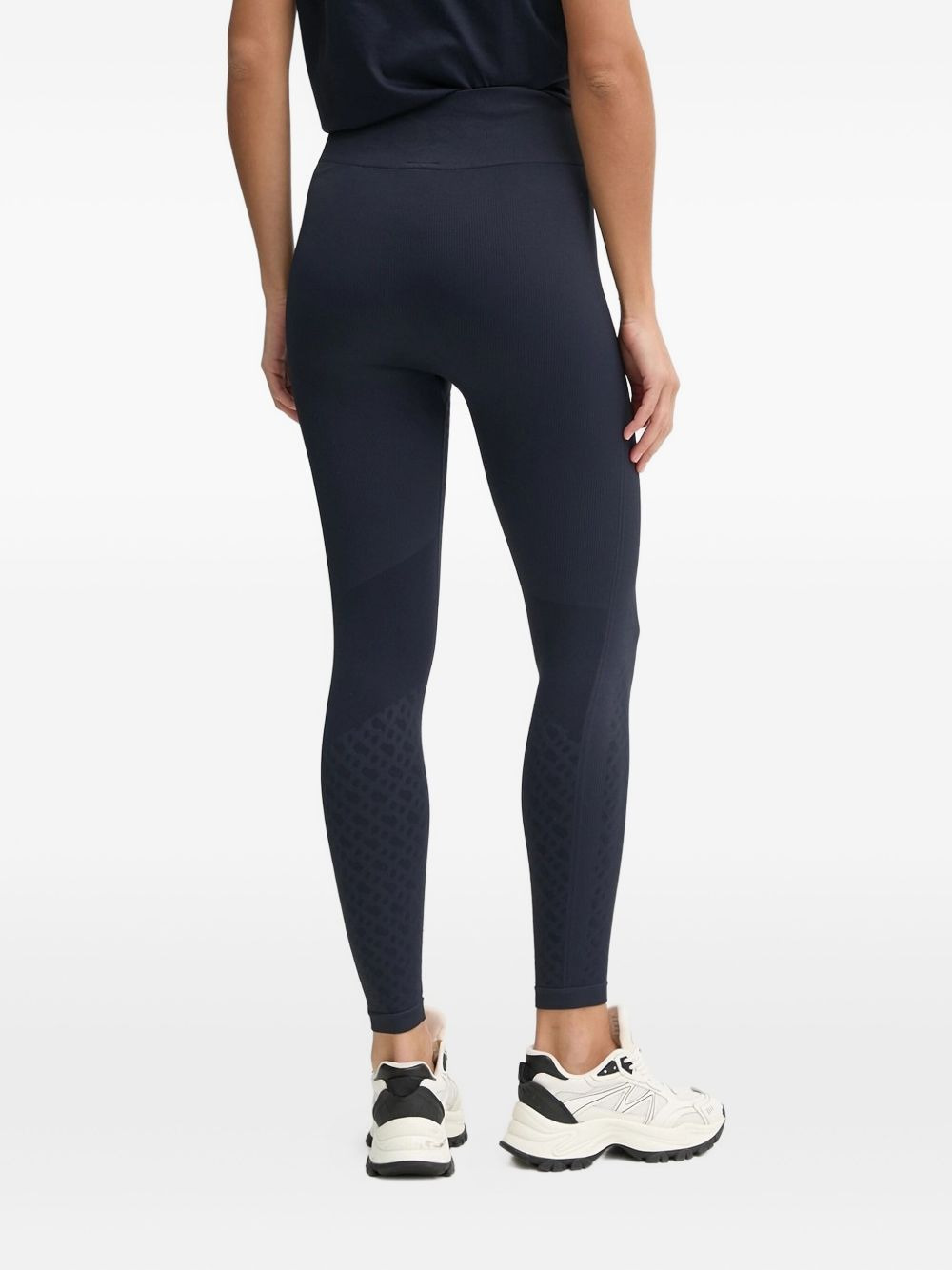 logo-jacquard leggings - 2