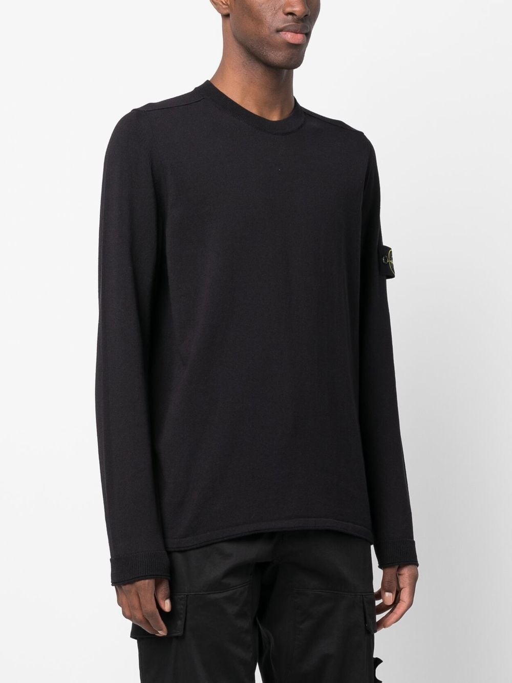Compass-logo cotton jumper - 3