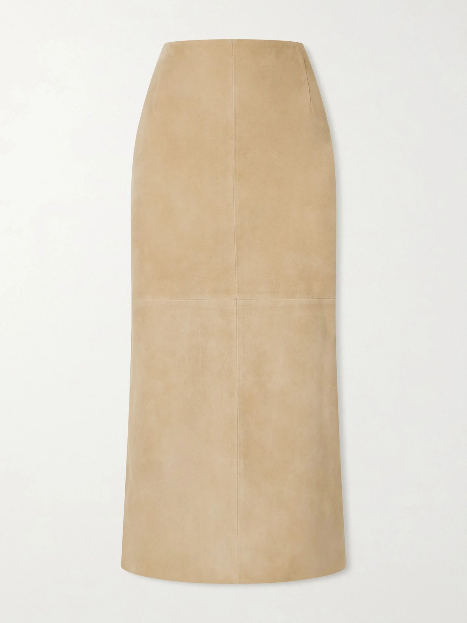 Selly suede midi skirt Sand - 1