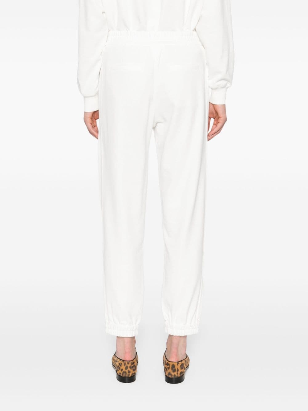 elasticated-waistband track pants - 4