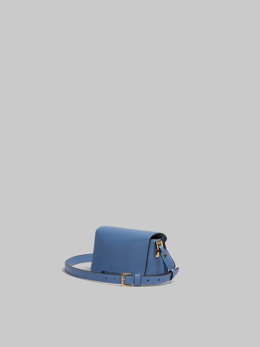 BLUE LEATHER TRUNKAROO MINI SHOULDER BAG - 3