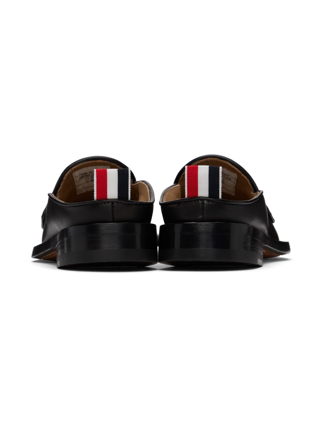 Black Varsity Penny Loafers - 2