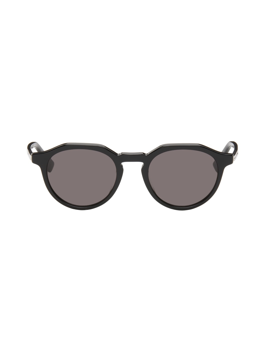 Black Logo Plaque Sunglasses - 1