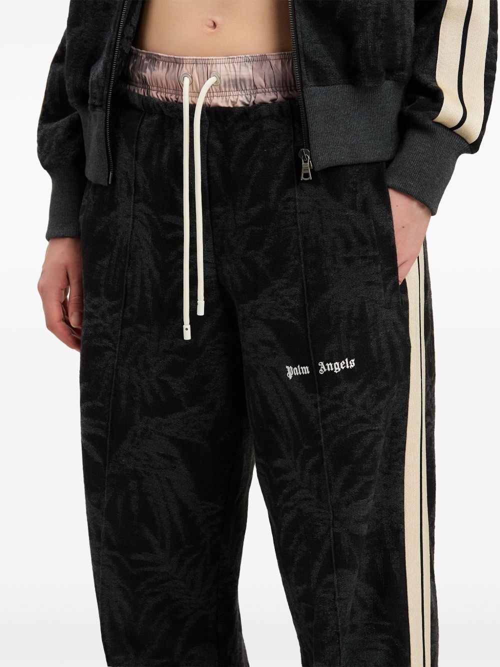 palms-jacquard track pants - 6