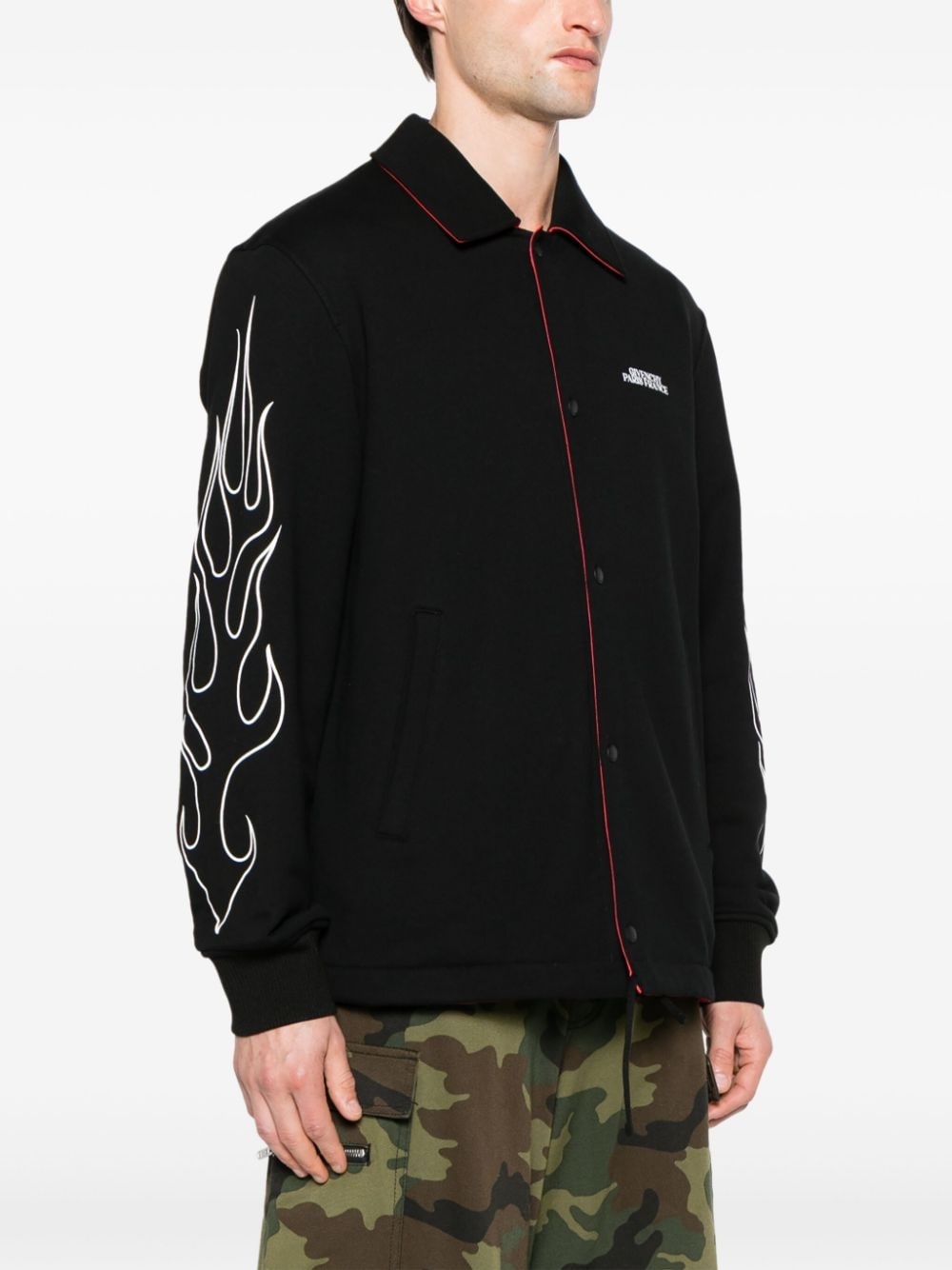 reversible jersey shirt jacket - 3