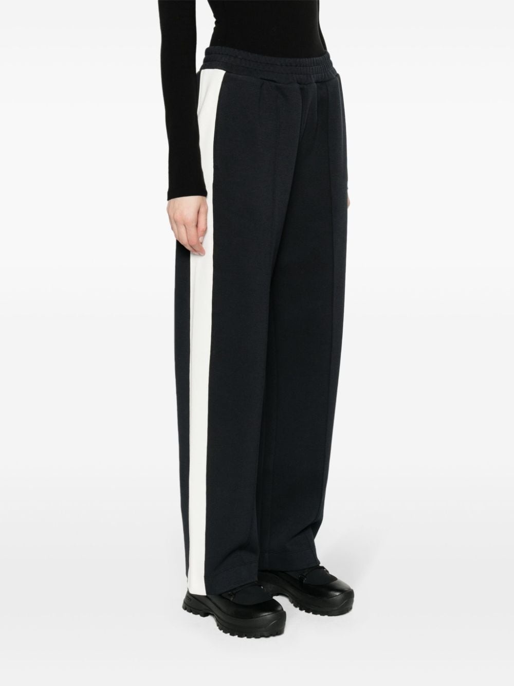 mid-rise striped wide-leg track pants - 3