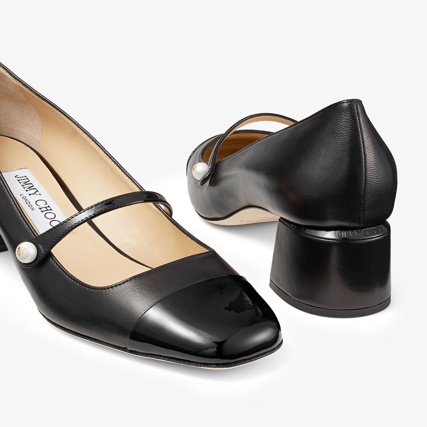 Elisa 45
Black Nappa and Patent Leather Pumps - 4
