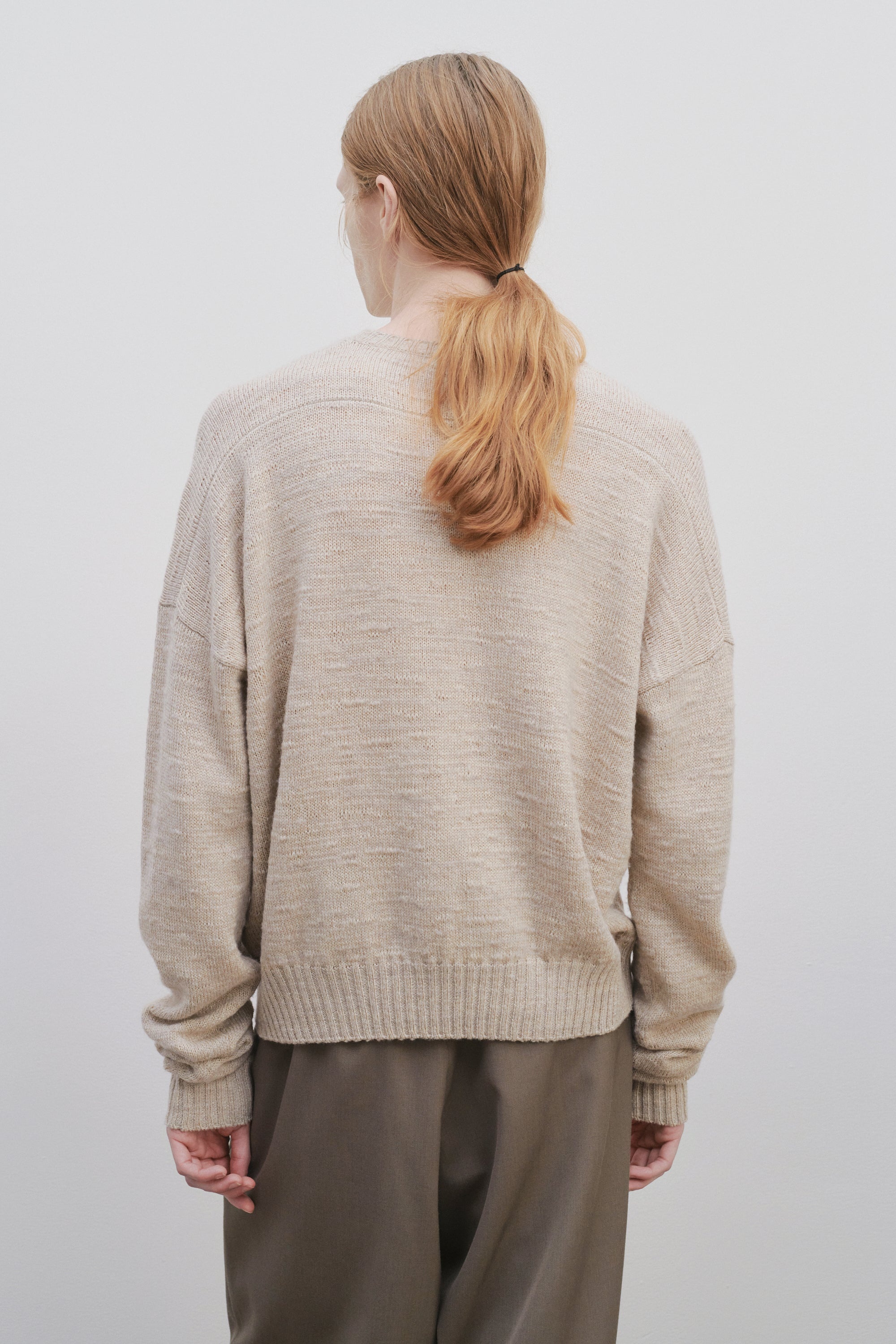 Gary Top in Virgin Wool and Linen - 5