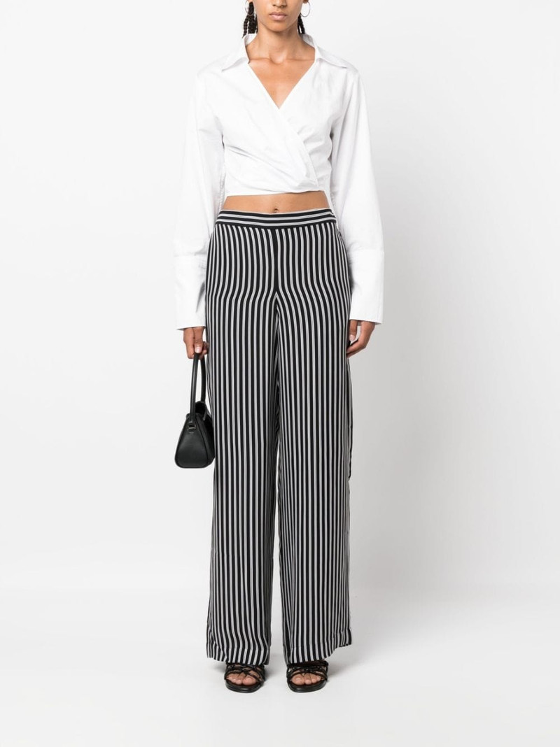 MICHAEL KORS striped wide-leg trousers outlook