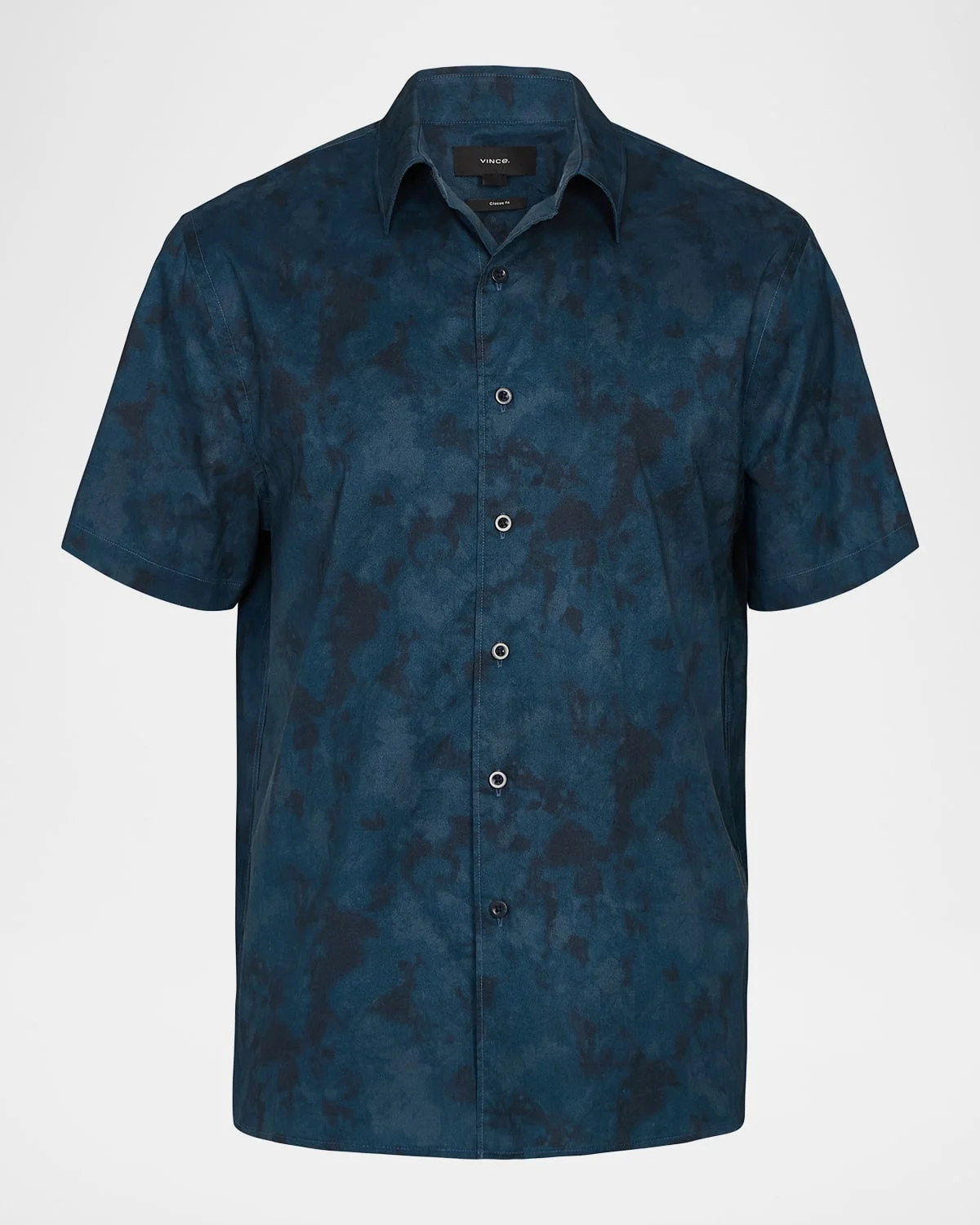Men's Dyed Camouflage Cotton Short-Sleeve Shirt - 1