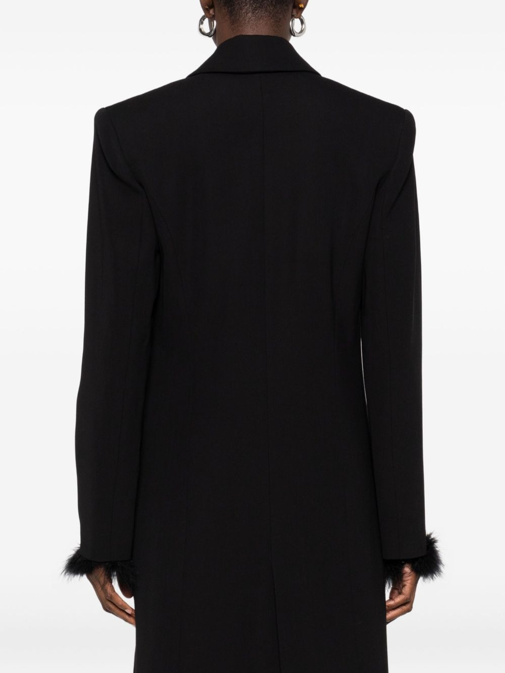 single-breasted ring-fastening coat - 4