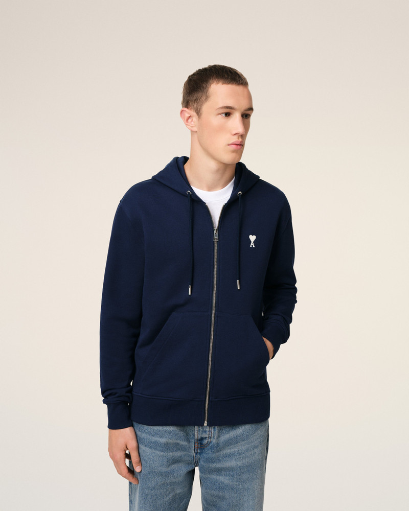 NAVY COTTON AMI DE COEUR HOODIE 3