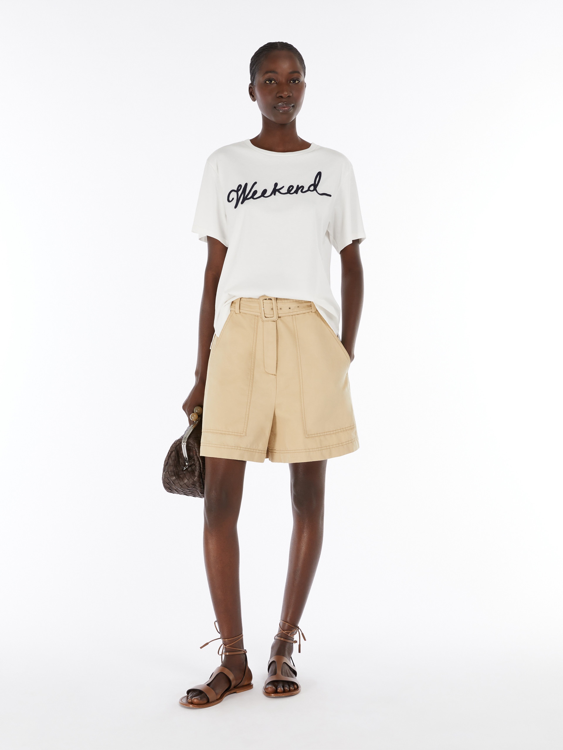 CIRINO Cotton and linen Bermuda shorts - 2