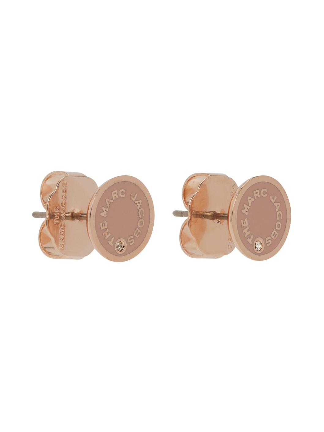 Rose Gold Medallion Earrings - 2