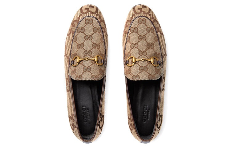 (WMNS) Gucci Jordaan Jumbo GG loafer 'Beige' 431467-UKO60-2588 - 3