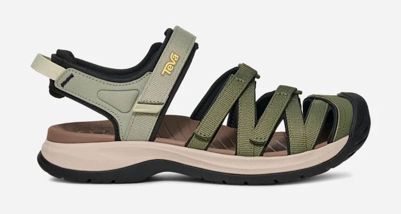 Women's Tirra Sport Closed-Toe Hiking Sandal in Deep Lichen/Seagrass - 1