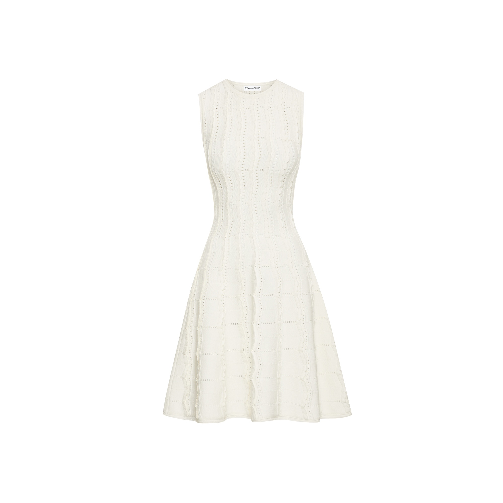 WAVE KNIT FIT & FLARE DRESS - 5