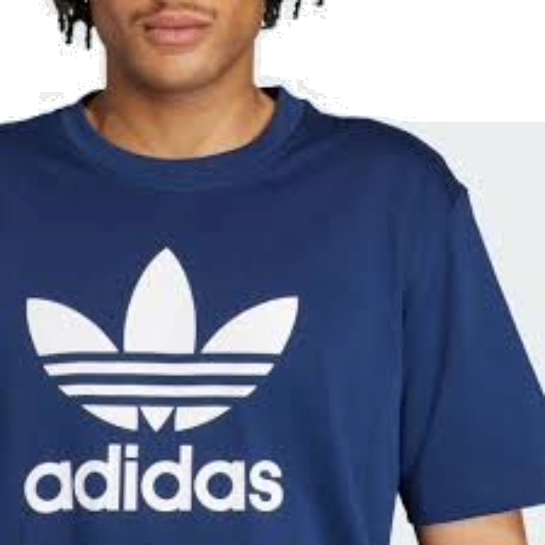 adidas Adicolor Trefoil T-Shirt Asia Sizing 'Blue White' IR8011 - 3